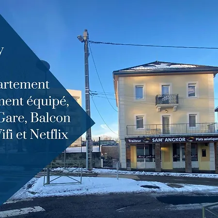 Appartement Homey Walter - Proche Gare - Balcon Prive - Wifi La Roche-sur-Foron